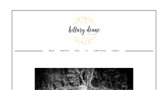 Desktop Screenshot of hillarydeanephotography.com